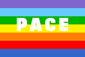 Flag with inscription PACE, variant #5